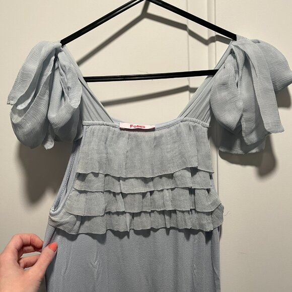 Pastel Blue Dress Blugirl Folies - Silk Insert - Picture 3 of 9